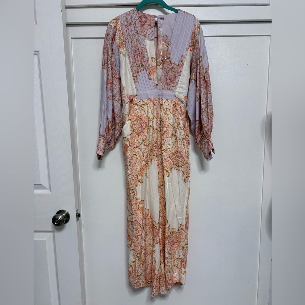 Free People Floral Long Sleeve Romper